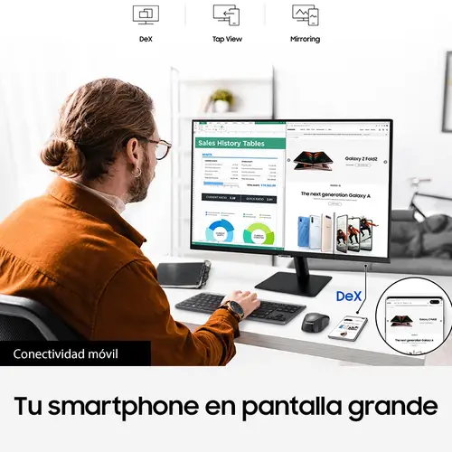 S27AM500NR pantalla para PC 68,6 cm (27") 1920 x 1080 Pixeles Full HD LCD Negro - Imagen 8
