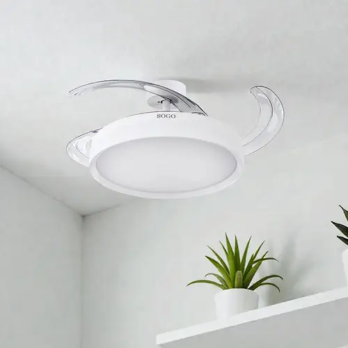 Ventilador de Techo Con Aspas Retractiles 30W Blanco - Imagen 5
