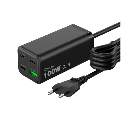 ESTACION CARGA USB 100W GAN C+C+C+A SOBREMESA - Imagen 1