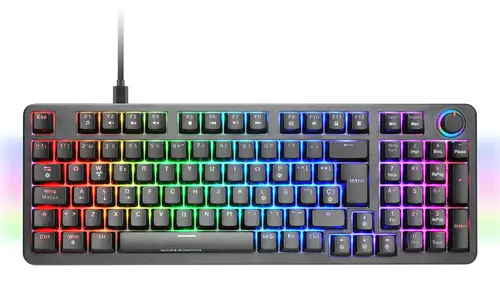 MKPROYES teclado Juego USB QWERTY Español Negro - Imagen 2