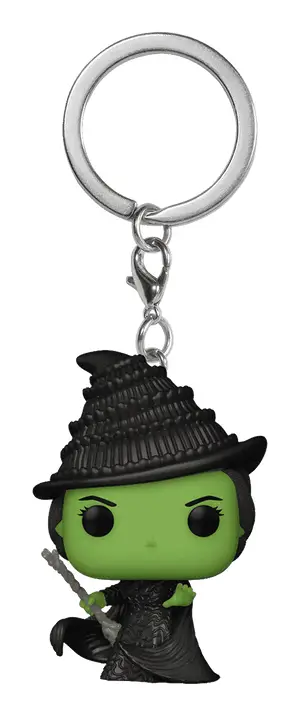 POP! KEYCHAIN Elphaba Llavero de anilla Negro, Verde