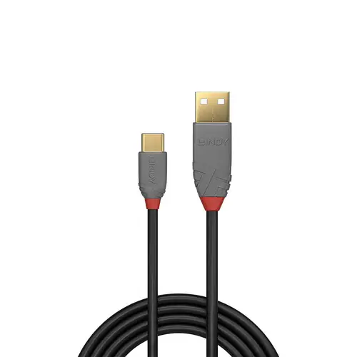 36888 cable USB USB 2.0 3 m USB A USB C Negro, Gris - Imagen 2