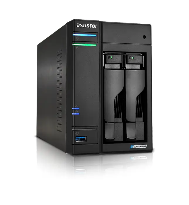 LOCKERSTOR 2 Gen2 (AS6702T) NAS Escritorio Ethernet Negro N5105