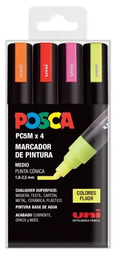 ROTUL.UNI-POSCA PC-5M FLUOR E/4