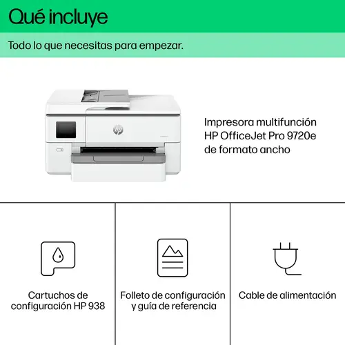OfficeJet Pro 9720e Inalámbrico All-in-One Color Impresora, Impresión a doble cara  Copiadora y escáner - Imagen 6