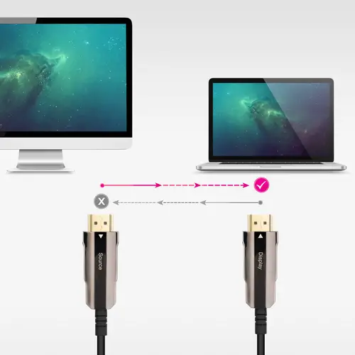 Cable HDMI V2.0 AOC 4K@60Hz 18Gbps A/M-A/M, Negro, 50 m - Imagen 3