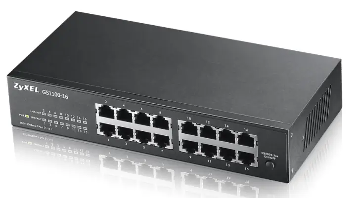 GS1100-16 No administrado Gigabit Ethernet (10/100/1000)