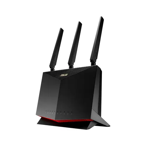 4G-AC86U router inalámbrico Gigabit Ethernet Doble banda (2,4 GHz / 5 GHz) Negro - Imagen 1