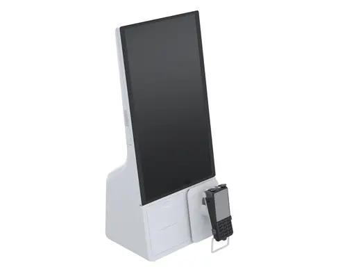 SpacePole Kiosk SKS001-32 accesorio para terminal de punto de venta Base POS Blanco Metal - Imagen 2