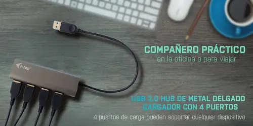 Metal Superspeed USB 3.0 4-Port Hub - Imagen 10