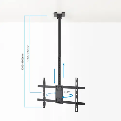 Soporte de Techo para Pantallas 43"-86", Negro - Imagen 4