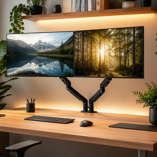 EW1491 soporte para monitor 86,4 cm (34") Escritorio Negro - Imagen 3