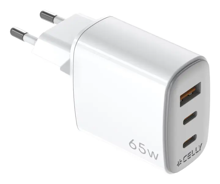 UPTC1USB2USBC65 cargador de dispositivo móvil Smartphone, Tableta, Teléfono Blanco USB Interior