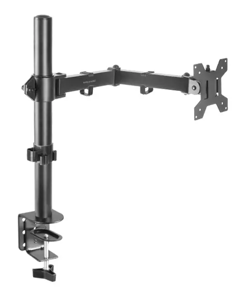 MARM1 Negro, Soporte de Monitor de Brazo para Pantallas Hasta 32, Articulado y Regulable en Altura, Estructura Robusta, Compatible con VESA75 y VESA100