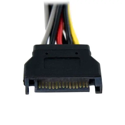 Cable Adaptador Bifurcador Divisor Splitter de Alimentación SATA de 0,15m - 2x Hembra - Imagen 2
