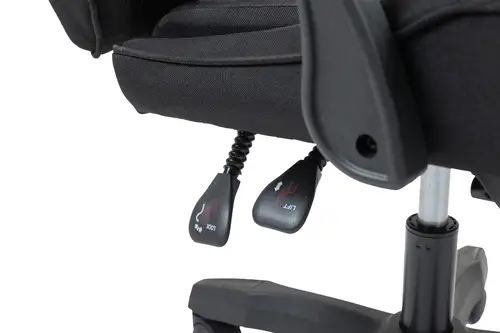 SILLA GAMER MARS GAMING MGCXFGRB NEGRA RECLINABLE REPOSABRAZOS AJUSTABLE REPOSAPIES COJINES ACABADO TEXTIL - Imagen 12