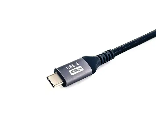 128383 Cable USB 4 Gen 3 C a C, M/M, 2,0m, PD3.1 240W, 8K/60Hz, 40Gbps, Negro - Imagen 3