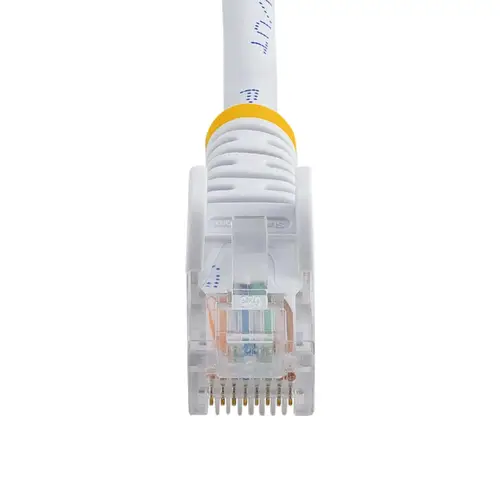 Cable de 1m Blanco de Red Fast Ethernet Cat5e RJ45 sin Enganche - Cable Patch Snagless - Imagen 4