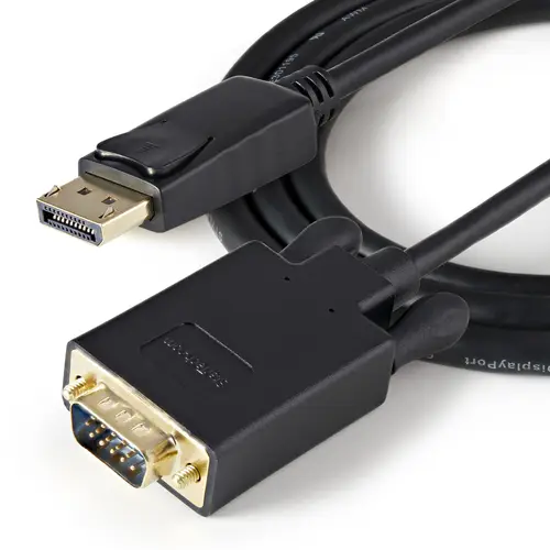 Cable 91cm de Vídeo Adaptador Conversor DisplayPort DP a VGA - Convertidor Activo - 1080p - Negro - Imagen 4