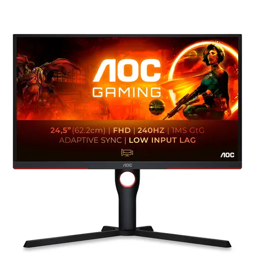 G3 25G3ZM/BK pantalla para PC 62,2 cm (24.5") 1920 x 1080 Pixeles Full HD Negro, Rojo - Imagen 1