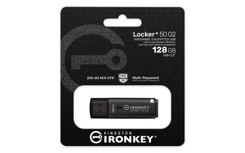 IronKey 128GB Locker Plus 50 G2, FIPS 197, AES-256 - Imagen 4