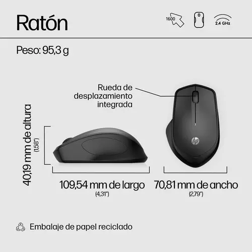 Ratón inalámbrico silencioso 280 - Imagen 4
