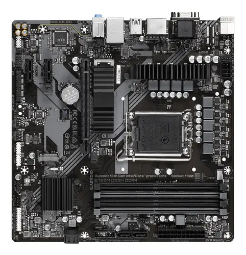 B760M DS3H DDR4 Placa base - Soporta CPUs Intel Core de 14ª generación, VRM digital de 6+2+1 fases, hasta 5333MHz DDR4 (OC), 2xPCIe 4.0 M.2, LAN 2.5GbE, USB 3.2 Gen2 - Imagen 5
