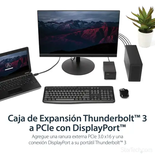 Caja Chasis de Expansión Thunderbolt 3 a PCI Express con DisplayPort - PCI-E x16 - PCIe de 16 Hilos - Imagen 7