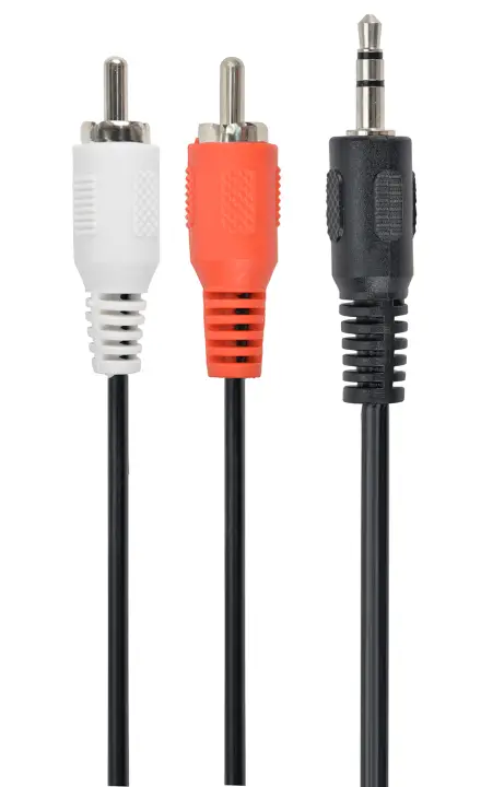 1.5m, 3.5mm/2xRCA, M/M cable de audio 1,5 m 3,5mm Negro, Rojo, Bl..