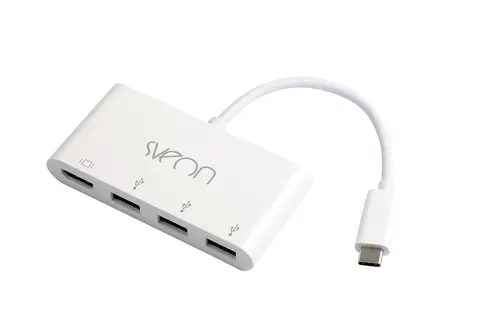 SCT502 base para portátil y replicador de puertos USB 3.2 Gen 1 (3.1 Gen 1) Type-C Blanco - Imagen 5