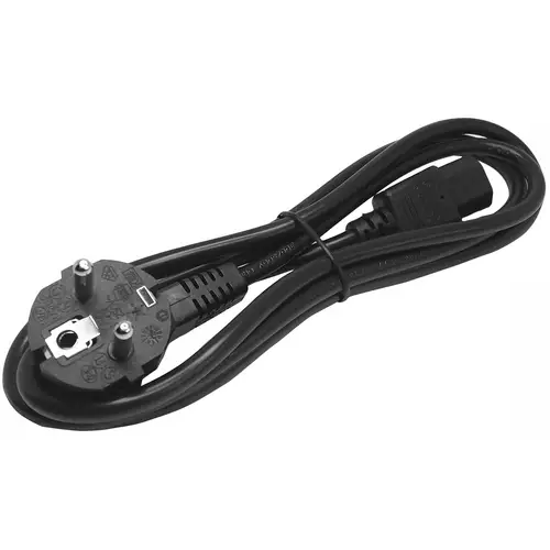 Cable de 2m de Alimentación para Ordenador, 18AWG, EU Schuko a C13, 10A 250V, Negro, Cable de Repuesto, Cable de Corriente para PC, Cable para Monitor, UL, Cable para Europa - Imagen 4