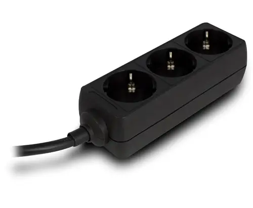 EW3959 base múltiple 1,5 m 3 salidas AC Interior Negro - Imagen 1
