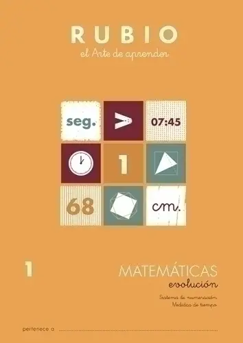 CUADERNO RUBIO A4 MATEMATIC. EVOLUCION 1 - Pack de 10 unidades