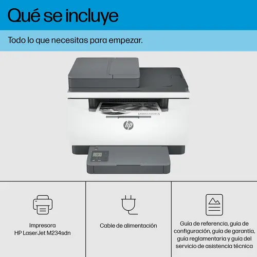 LaserJet M234sdn Multifunction Blanco y negro Impresora, Solo Ethernet  Fotocopiadora, escáner - Imagen 5