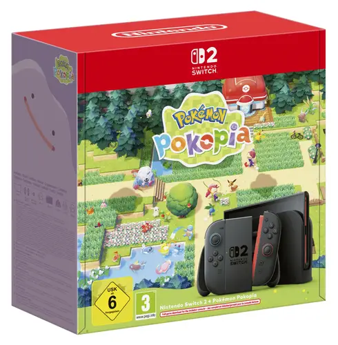 Switch 2 & Pokemon Pokopia videoconsola portátil 20,1 cm (7.9") 256 GB Pantalla táctil Wifi Negro - Imagen 1