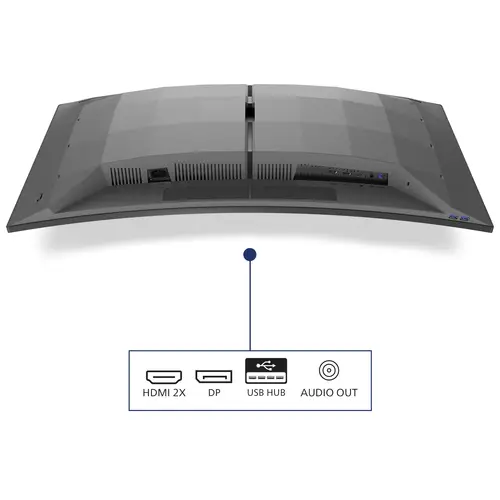 Evnia 34M2C6500/00 pantalla para PC 86,4 cm (34") 3440 x 1440 Pixeles Wide Quad HD QD-OLED Gris - Imagen 3