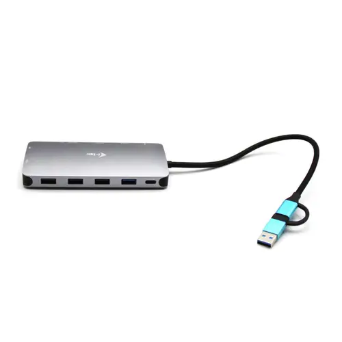 USB 3.0 USB-C/Thunderbolt 3x Display Metal Nano Dock with LAN + Power Delivery 100 W - Imagen 2