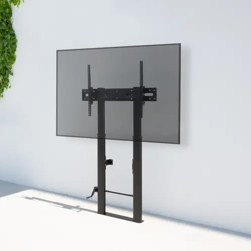 Lottus Soporte de Suelo/Pared Fijo con Regulación de Altura para Pantallas 55"-100", Negro - Imagen 4