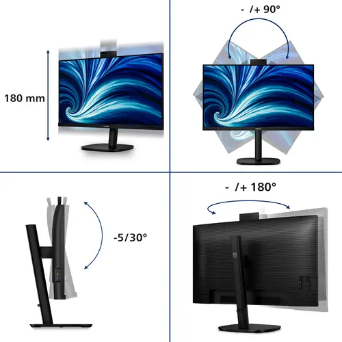 3000 series 32B2U3601H/00 pantalla para PC 80 cm (31.5") 2560 x 1440 Pixeles Quad HD LCD Negro - Imagen 4