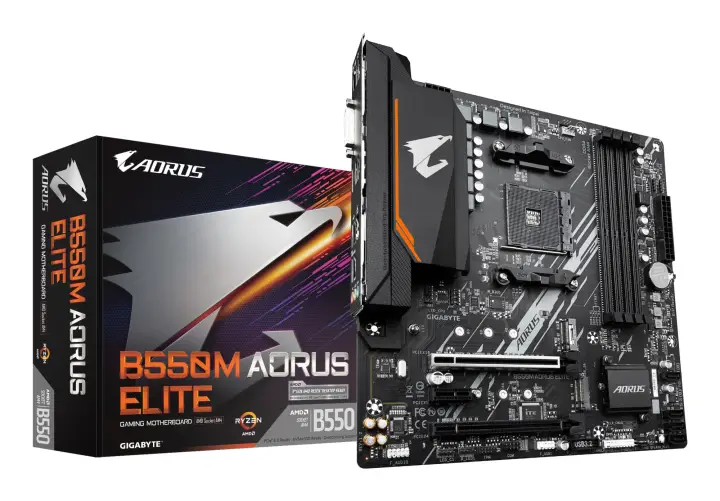 B550M AORUS ELITE Placa base - Procesadores AMD Ryzen 5000, VRM d..