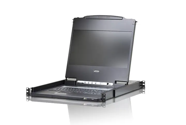 Consola LCD single rail (HDMI / DVI / VGA, USB)