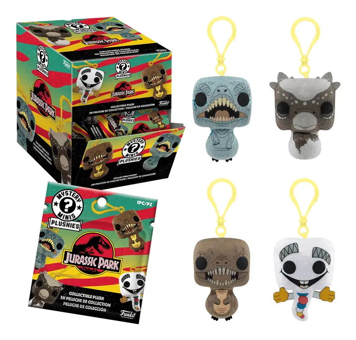 Mystery Minis Jurassic Park Plush Llavero de anilla Multicolor