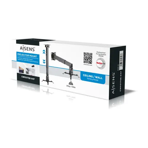 CWP01TSE-047 montaje para projector Pared/techo Negro - Imagen 9