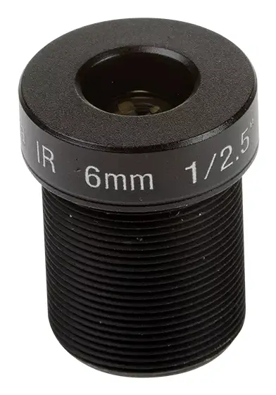 5504-961 lente de cámara Cámara IP Objetivo ancho Negro