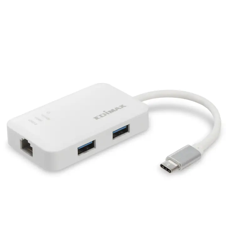 EU-4308 base para portátil y replicador de puertos USB 3.2 Gen 1 (3.1 Gen 1) Type-C Blanco