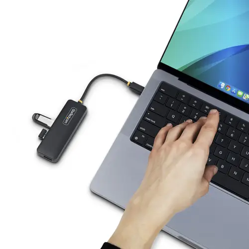 Hub USB-C de 4 Puertos - Ladrón USB Tipo C a 4 Puertos USB-A - Alimentado por el Bus - USB 3.0 de 5Gbps - Hub Portátil USB para Viajes - Protección de Sobrecorriente - Imagen 9