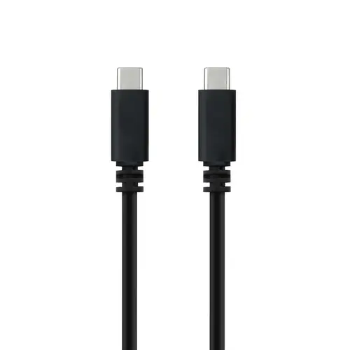 Cable USB 2.0 3A, tipo USB-C/M-USB-C/M, Negro, 1.5 m - Imagen 2