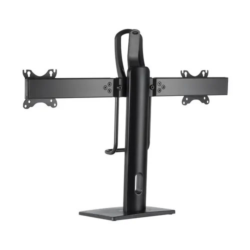 Soporte De Mesa Pro Contrapeso Giratorio E Inclinable Para 2 Monitores 6kg De 17-27, Negro - Imagen 5