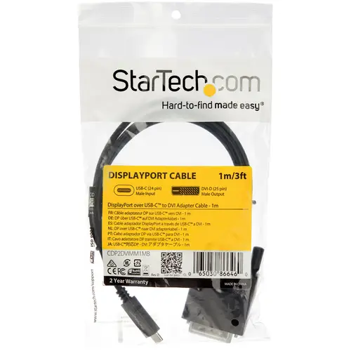 Cable de 1m USB-C a DVI - 1920 x 1200 - Negro - Imagen 5