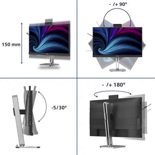 4000 series 27B2U4601H/00 pantalla para PC 68,6 cm (27") 2560 x 1440 Pixeles Quad HD LCD Negro - Imagen 3